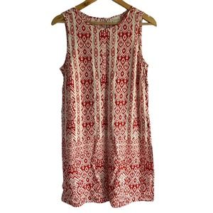 Chicos Women’s Size Small Tribal Aztec Print Sleeveless‎ Tunic Dress